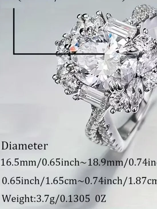 2 ct Ring - size 8 - Picture 4 of 4